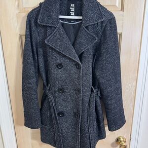 Charcoal Gray Pea Coat
